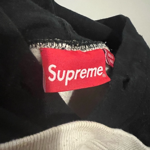 Supreme white Hoodie with front logo - Picture 3 of 6